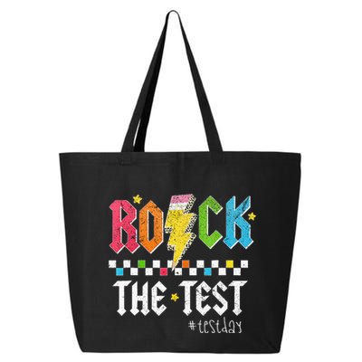 Rock The Test Testing Day Retro Motivational Teacher 25L Jumbo Tote