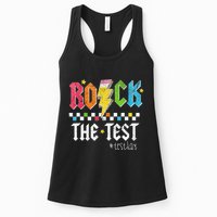 Rock The Test Testing Day Retro Motivational Teacher Womens Tank Top