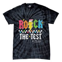 Rock The Test Testing Day Retro Motivational Teacher Tie-Dye T-Shirt