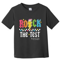 Rock The Test Testing Day Retro Motivational Teacher Toddler T-Shirt