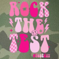 Rock The Test Testing Day Retro Motivational Legacy Tie Dye Trucker Hat