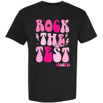 Rock The Test Testing Day Retro Motivational Garment-Dyed Heavyweight T-Shirt