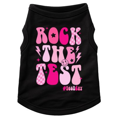 Rock The Test Testing Day Retro Motivational Doggie Tank