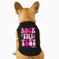 Rock The Test Testing Day Retro Motivational Doggie Tank