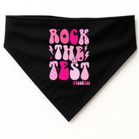 Rock The Test Testing Day Retro Motivational USA-Made Doggie Bandana