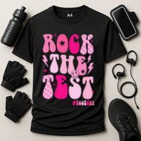 Rock The Test Testing Day Retro Motivational Performance Shirt