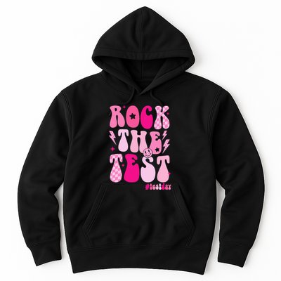 Rock The Test Testing Day Retro Motivational Hoodie
