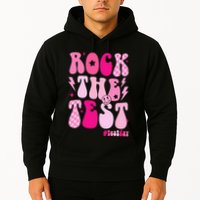 Rock The Test Testing Day Retro Motivational Hoodie