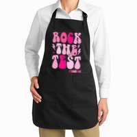 Rock The Test Testing Day Retro Motivational Apron