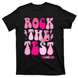 Rock The Test Testing Day Retro Motivational T-Shirt