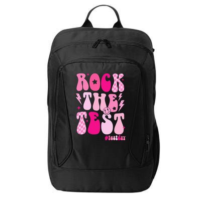Rock The Test Testing Day Retro Motivational City Backpack
