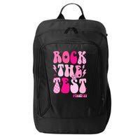 Rock The Test Testing Day Retro Motivational City Backpack