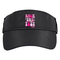 Rock The Test Testing Day Retro Motivational Adult Drive Performance Visor