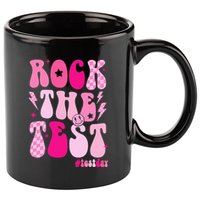 Rock The Test Testing Day Retro Motivational 11oz C Handle Ceramic Mug