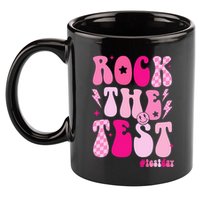 Rock The Test Testing Day Retro Motivational 11oz C Handle Ceramic Mug