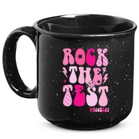 Rock The Test Testing Day Retro Motivational 15oz Campfire Ceramic Mug