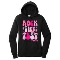 Rock The Test Testing Day Retro Motivational Women's Pullover Hoodie