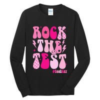 Rock The Test Testing Day Retro Motivational Tall Long Sleeve T-Shirt