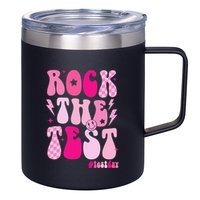 Rock The Test Testing Day Retro Motivational 12oz Stainless Steel Coffee Mug