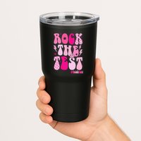 Rock The Test Testing Day Retro Motivational Tumbler