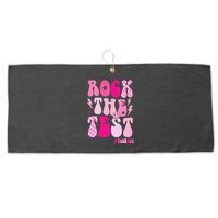 Rock The Test Testing Day Retro Motivational Large Microfiber Waffle Golf Towel