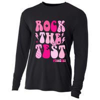 Rock The Test Testing Day Retro Motivational Cooling Performance Long Sleeve Crew