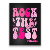 Rock The Test Testing Day Retro Motivational Poster
