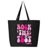 Rock The Test Testing Day Retro Motivational 25L Jumbo Tote