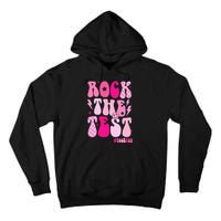 Rock The Test Testing Day Retro Motivational Tall Hoodie