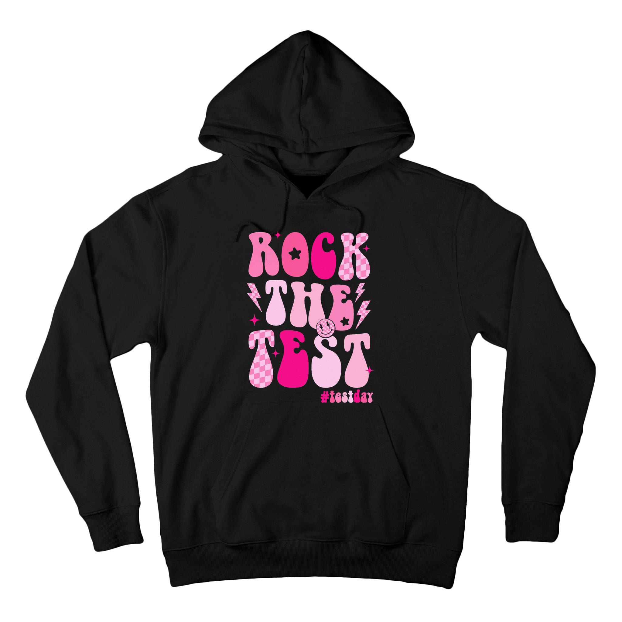 Rock The Test Testing Day Retro Motivational Tall Hoodie