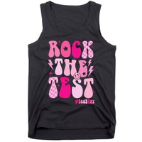 Rock The Test Testing Day Retro Motivational Tank Top