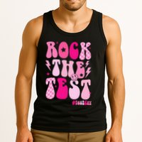 Rock The Test Testing Day Retro Motivational Tank Top