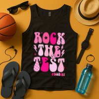 Rock The Test Testing Day Retro Motivational Tank Top