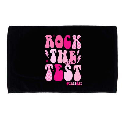 Rock The Test Testing Day Retro Motivational Microfiber Hand Towel