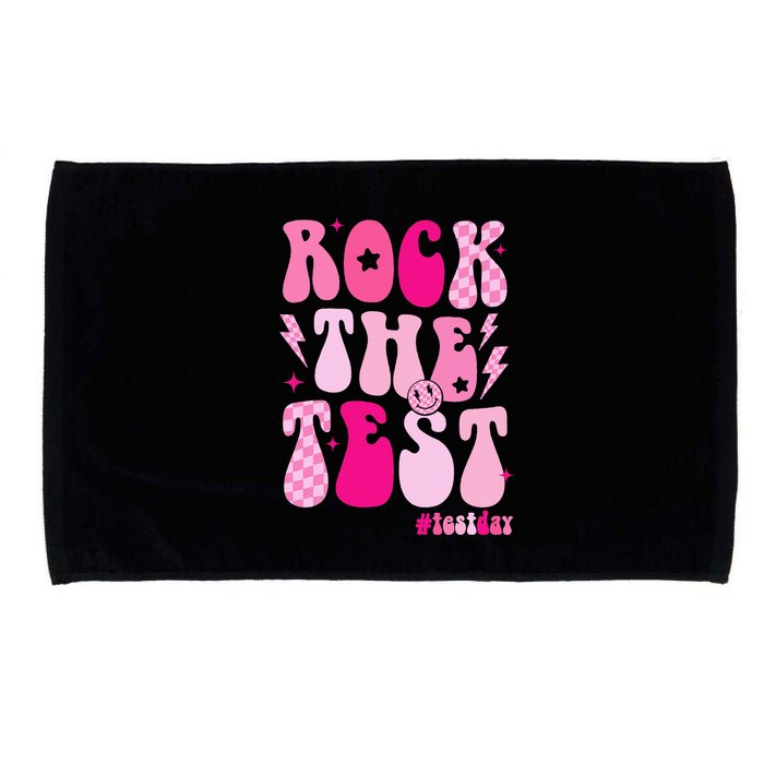 Rock The Test Testing Day Retro Motivational Microfiber Hand Towel