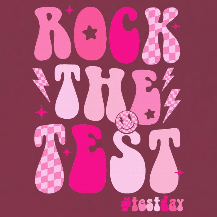 Rock The Test Testing Day Retro Motivational 16oz Travel Tumbler