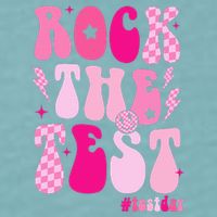 Rock The Test Testing Day Retro Motivational Sueded Cloud Jersey T-Shirt