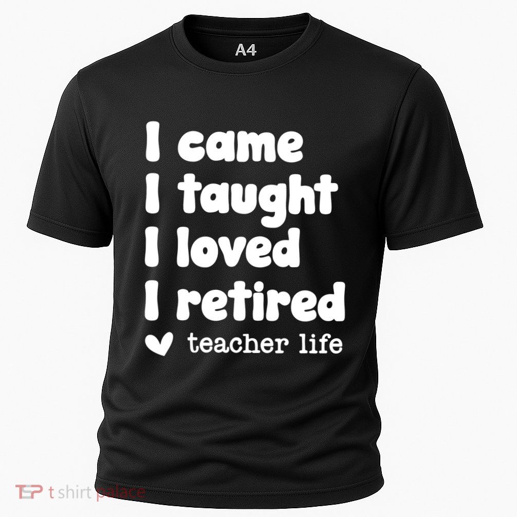 Retired Teacher Teacher Retirement Cooling Performance Crew T-Shirt