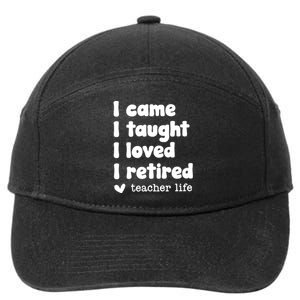 Retired Teacher Teacher Retirement 7-Panel Snapback Hat