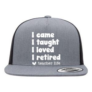 Retired Teacher Teacher Retirement Flat Bill Trucker Hat