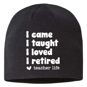 Retired Teacher Teacher Retirement Sustainable Beanie