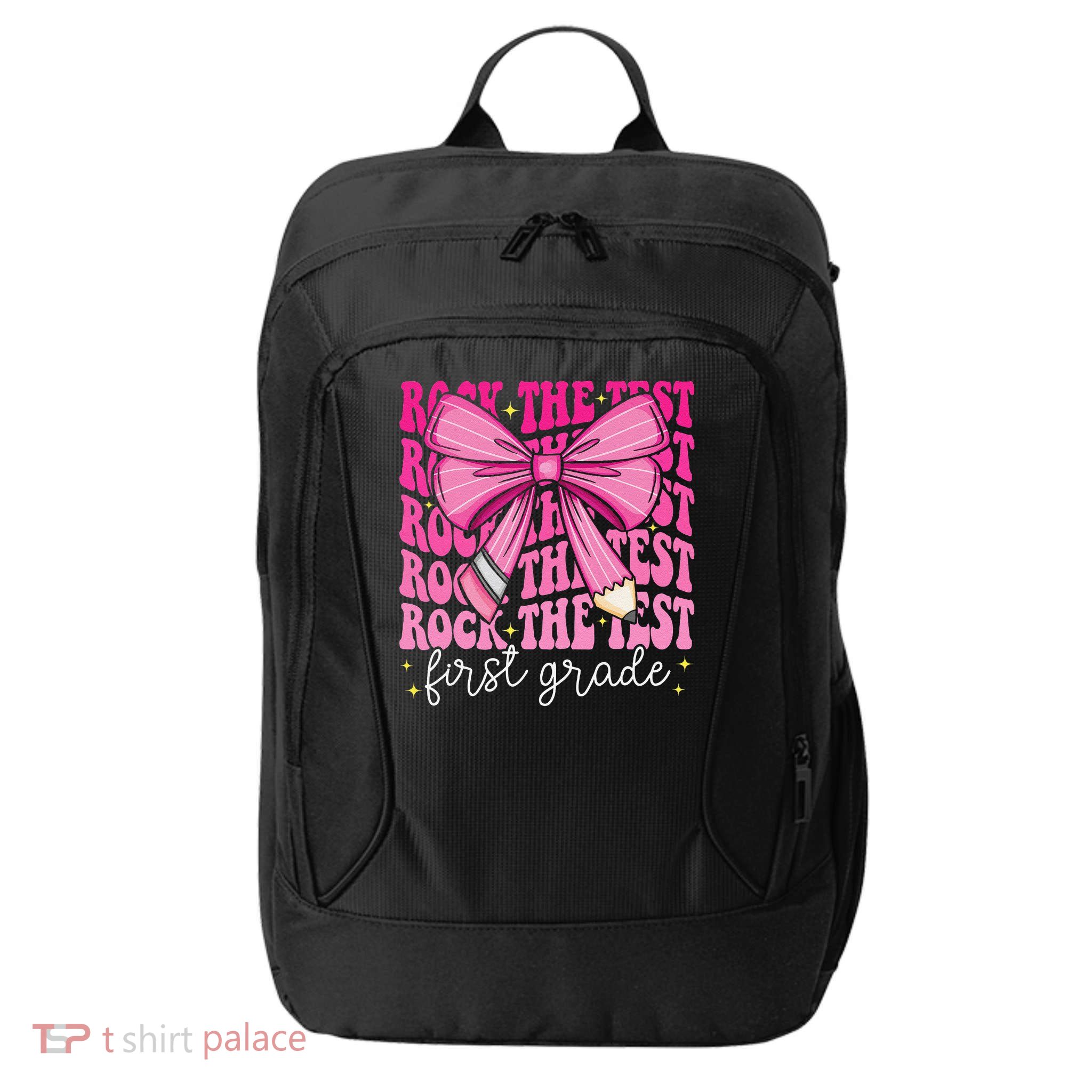 Rock The Test Day 1st Grade Teacher First Grade Testing Day City Backpack