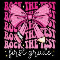 Rock The Test Day 1st Grade Teacher First Grade Testing Day Sustainable Bucket Hat