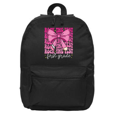 Rock The Test Day 1st Grade Teacher First Grade Testing Day 16 in Basic Backpack
