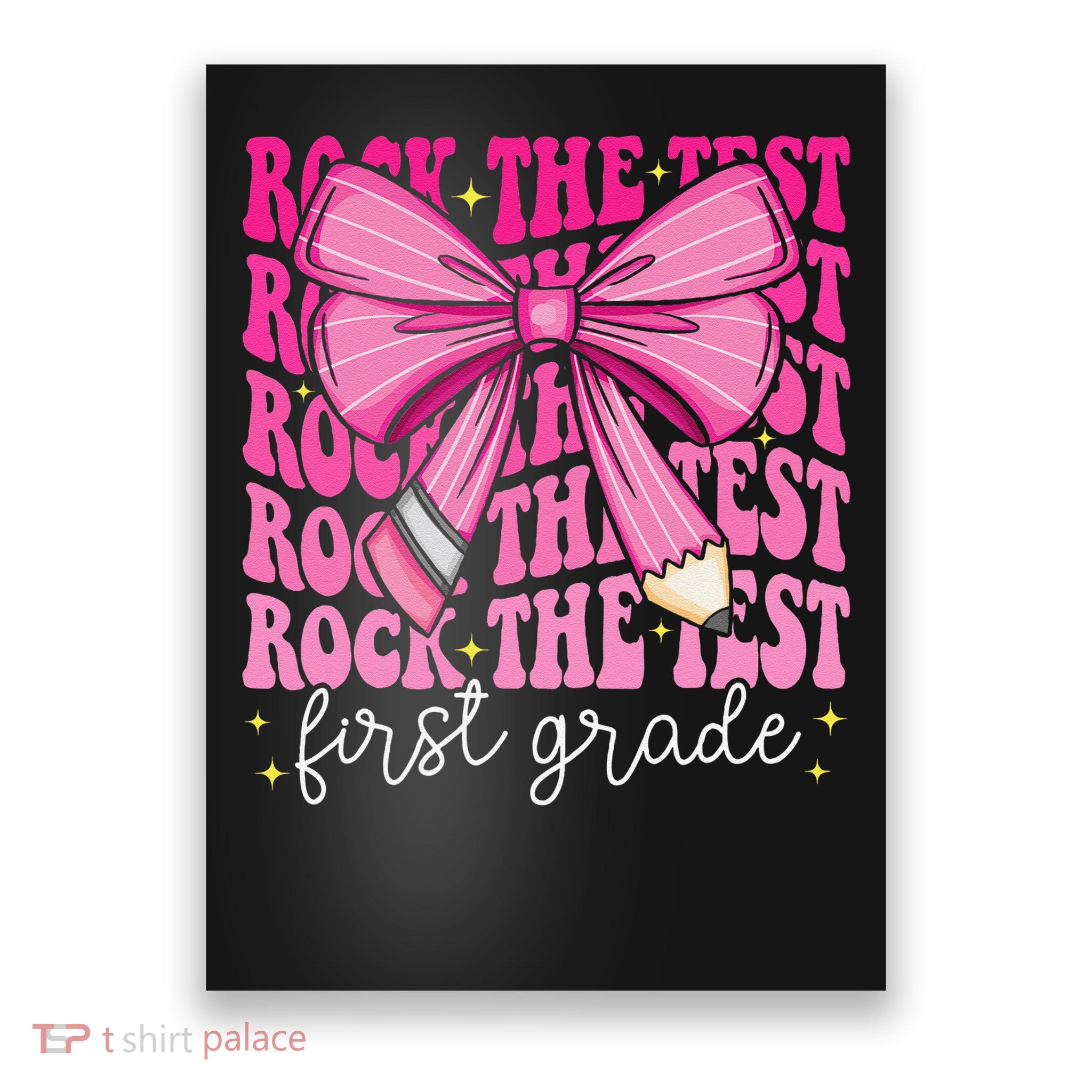 Rock The Test Day 1st Grade Teacher First Grade Testing Day Poster