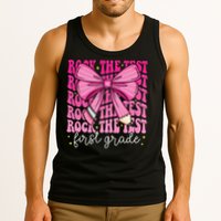 Rock The Test Day 1st Grade Teacher First Grade Testing Day Tank Top