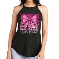 Rock The Test Day 1st Grade Teacher First Grade Testing Day Women's Perfect Tri Rocker Tank