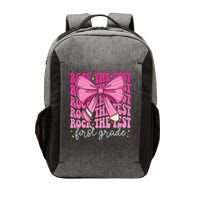 Rock The Test Day 1st Grade Teacher First Grade Testing Day Vector Backpack