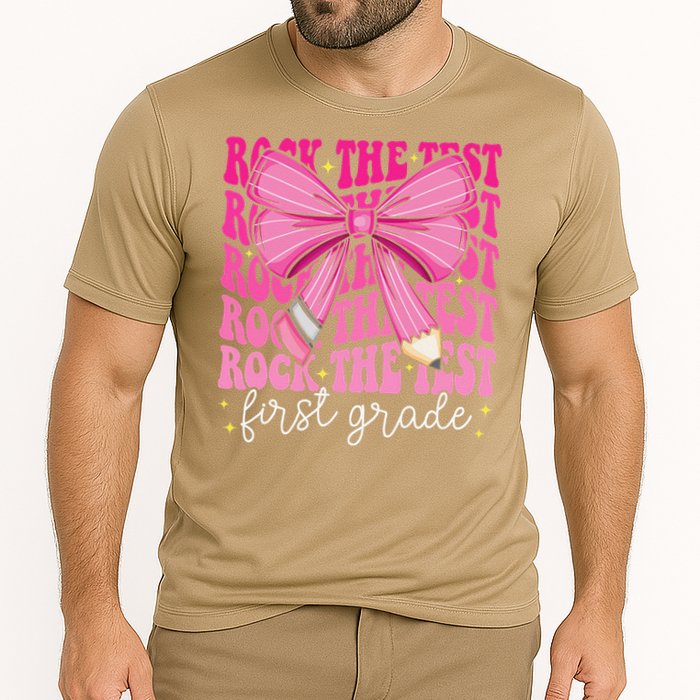 Rock The Test Day 1st Grade Teacher First Grade Testing Day Performance Shirt