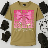 Rock The Test Day 1st Grade Teacher First Grade Testing Day Performance Shirt